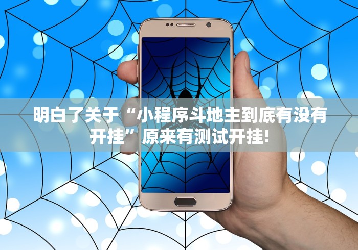 明白了关于“小程序斗地主到底有没有开挂”原来有测试开挂!