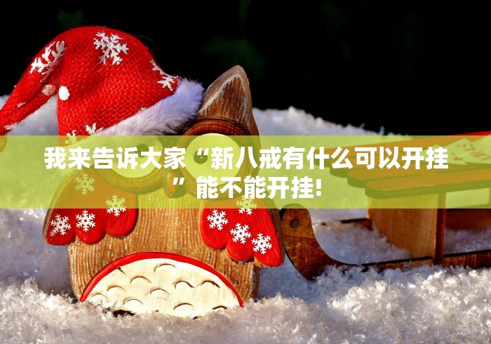 我来告诉大家“新八戒有什么可以开挂”能不能开挂!