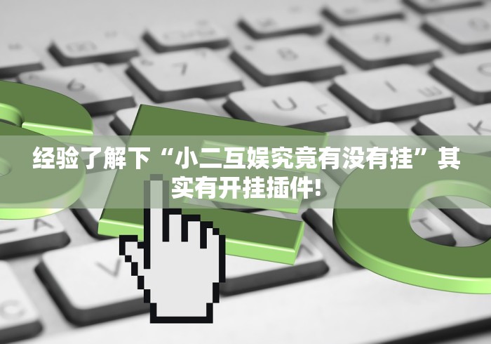 经验了解下“小二互娱究竟有没有挂”其实有开挂插件!