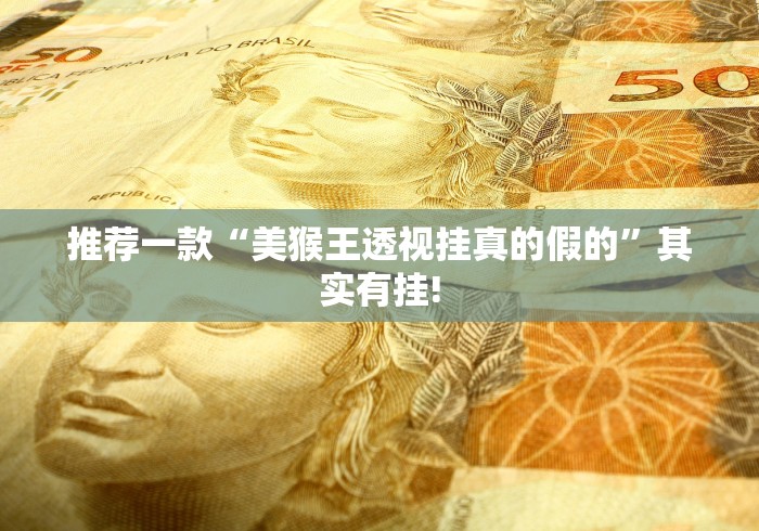 推荐一款“美猴王透视挂真的假的”其实有挂! 推荐一款“美猴王透视挂真的假的”其实有挂!