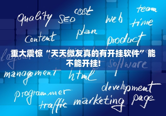 重大震惊“天天微友真的有开挂软件”能不能开挂! 重大震惊“天天微友真的有开挂软件”能不能开挂!