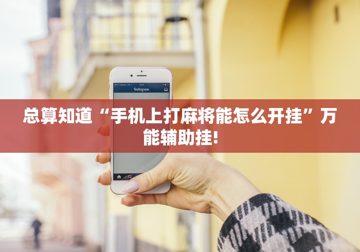 跟你推荐一款“微乐家乡麻将透视软件挂”万能开挂测试!