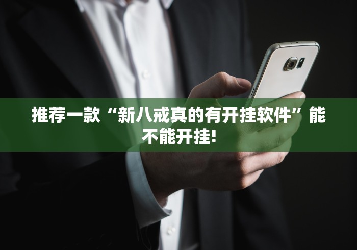推荐一款“新八戒真的有开挂软件”能不能开挂!
