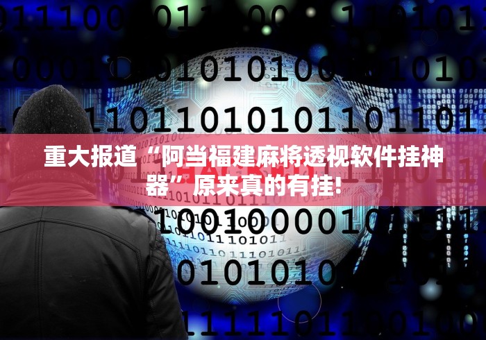 重大报道“阿当福建麻将透视软件挂神器”原来真的有挂!