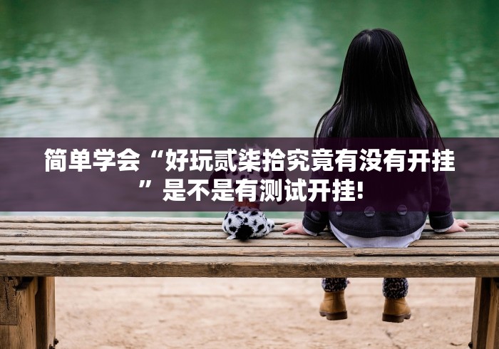 简单学会“好玩贰柒拾究竟有没有开挂”是不是有测试开挂!