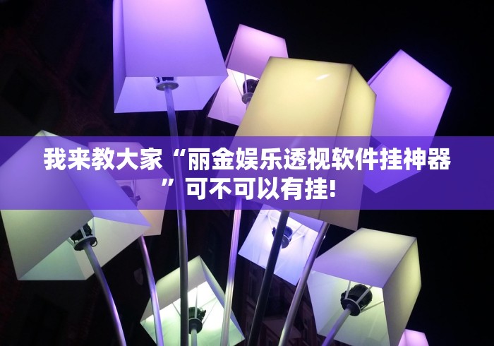 我来教大家“丽金娱乐透视软件挂神器”可不可以有挂!