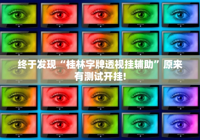 终于发现“桂林字牌透视挂辅助”原来有测试开挂!