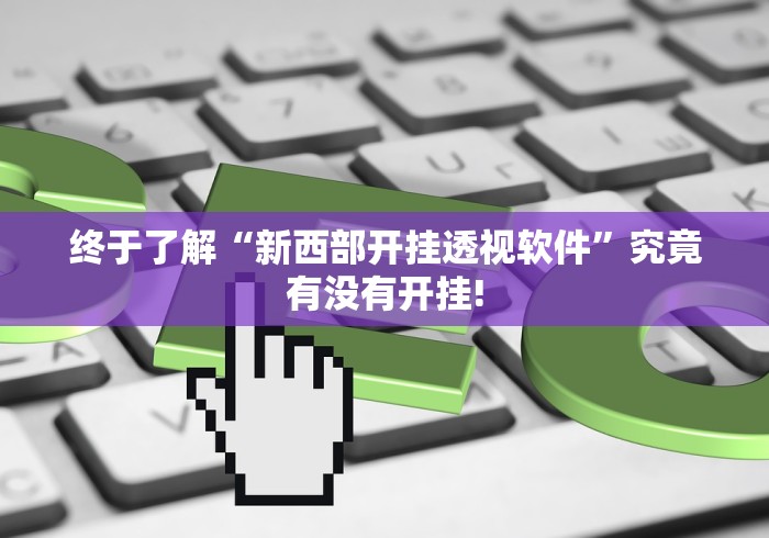 终于了解“新西部开挂透视软件”究竟有没有开挂!