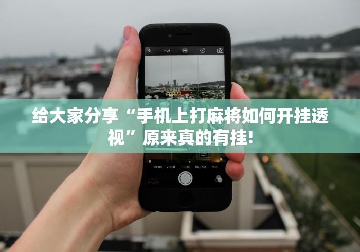 给大家分享“手机上打麻将如何开挂透视”原来真的有挂! 给大家分享“手机上打麻将如何开挂透视”原来真的有挂!