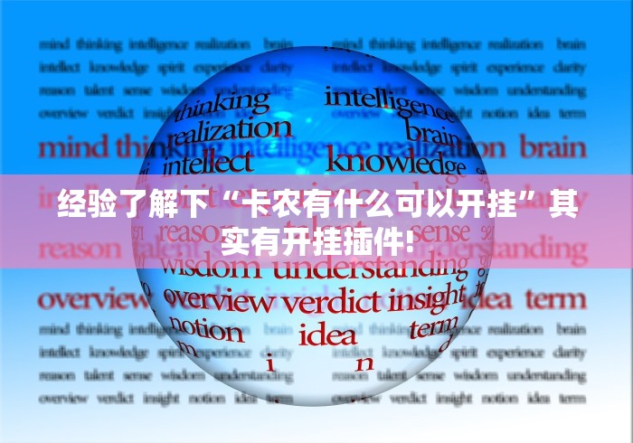 经验了解下“卡农有什么可以开挂”其实有开挂插件!